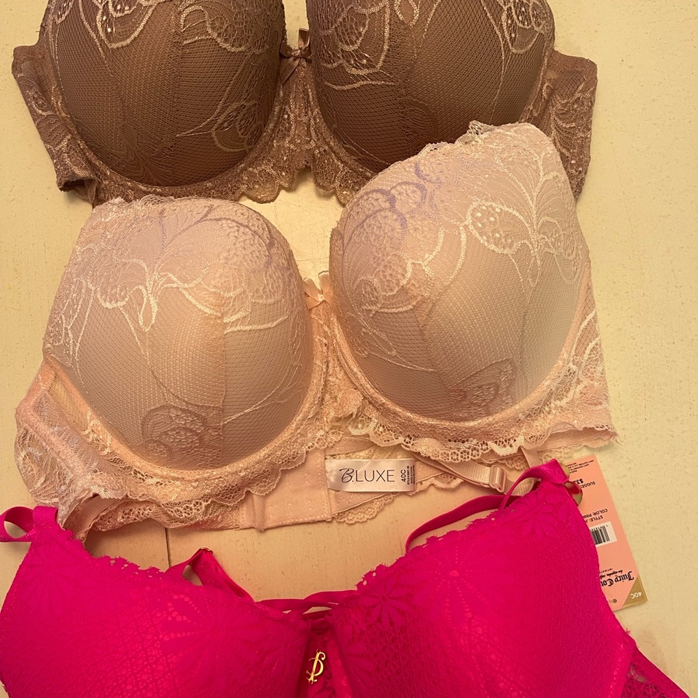 Lots of 3 bras. All new